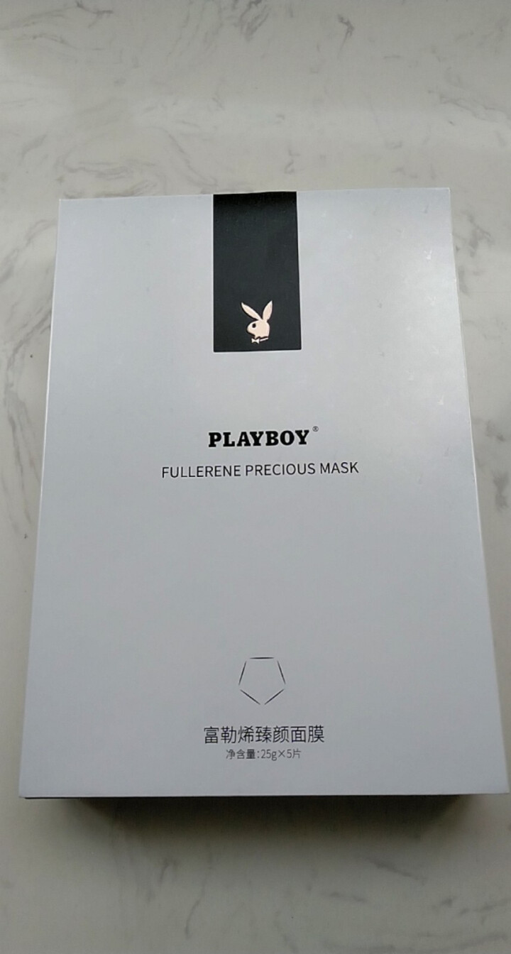 PLAYBOY花花公子面膜 富勒烯面膜 5片/盒 补水保湿紧致控油收缩毛孔男女面膜 富勒烯面膜 （2盒装）怎么样，好用吗，口碑，心得，评价，试用报告,第2张