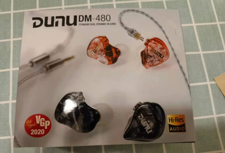 达音科（DUNU） DM480入耳式耳机耳返学生HIFI双动圈钛晶振膜有线运动立体声小金标音乐耳机 深空灰怎么样，好用吗，口碑，心得，评价，试用报告,第2张