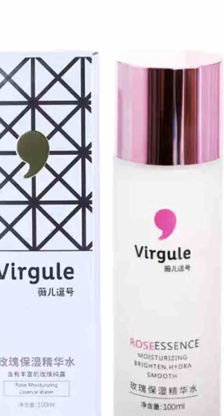 Virgule薇儿逗号玫瑰保湿精华水100ml 爽肤精华液 补水保湿嫩肤美肌修护敏感男女秋冬护肤品 精华水怎么样，好用吗，口碑，心得，评价，试用报告,第2张