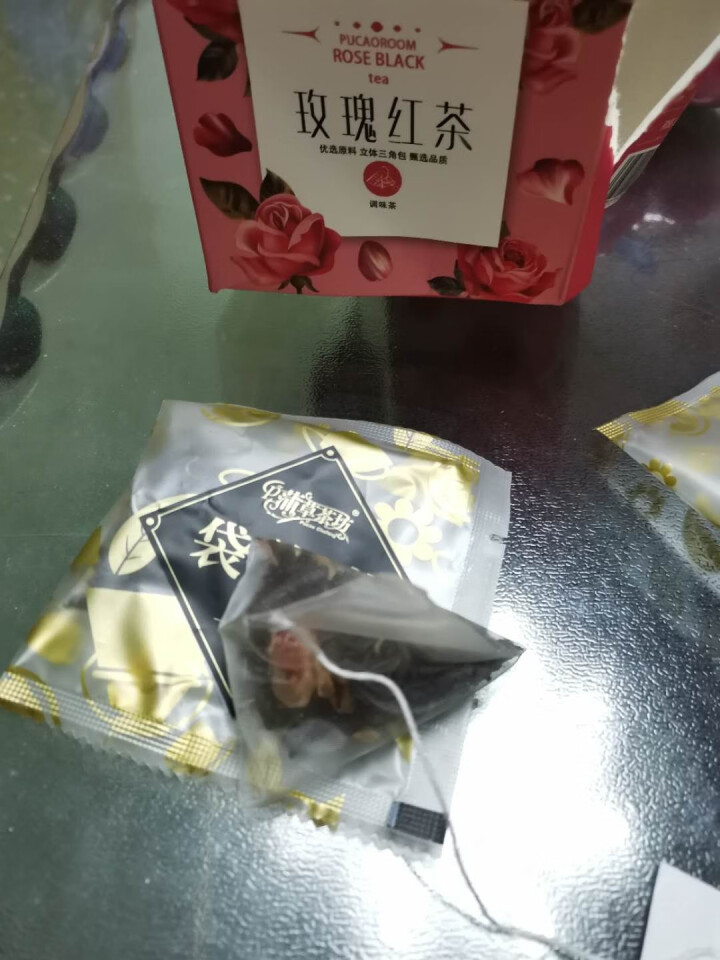 蒲草茶坊玫瑰红茶女人养颜玫瑰味花茶三角茶袋盒装花草茶30g 一袋装（3g*10袋）怎么样，好用吗，口碑，心得，评价，试用报告,第3张