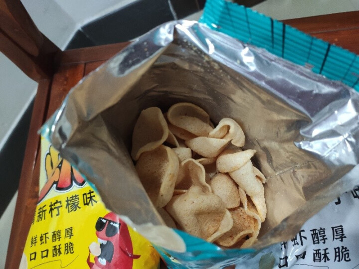 采小海虾片零食3大包泰式膨化休闲食品薯片办公室零食儿童小孩小吃网红 柠檬味*1+藤椒味*1+椰子味*1 40g怎么样，好用吗，口碑，心得，评价，试用报告,第3张