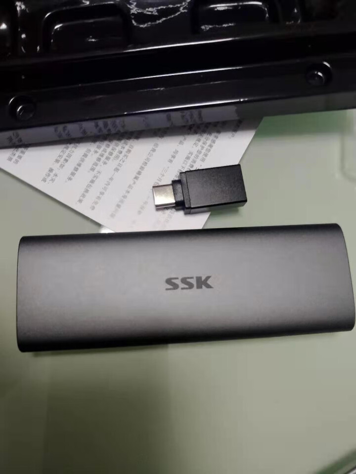 ssk飚王 金属移动固态硬盘SSD手机硬盘128G苹果512g外接256g电脑1T 128G 550M/s怎么样，好用吗，口碑，心得，评价，试用报告,第4张