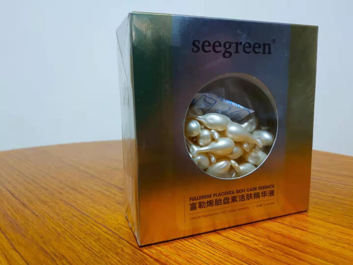 seegreen富勒烯胎盘素小鸡腿胶囊精华液面部补水保湿淡化细纹玻尿酸原液 小鸡腿胶囊 0.34g*40粒/瓶怎么样，好用吗，口碑，心得，评价，试用报告,第3张