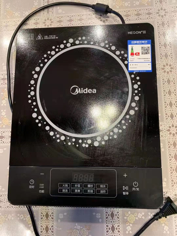 美的（Midea）电磁炉 家用2200W大火力汉森面板 一键爆炒  4D防水 旋风防堵风机 一键定时2200W大火力款怎么样，好用吗，口碑，心得，评价，试用报告,第4张