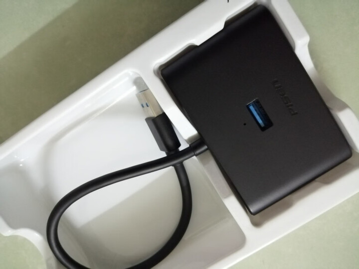 品胜 台式机笔记本电脑USB3.0集线器分线器高速拓展4口HUB一拖四usb口扩展坞转换器延长线 线长0.25米(魔幻黑))怎么样，好用吗，口碑，心得，评价，试,第3张