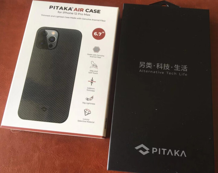 PITAKA苹果iPhone12/Pro/Max/mini手机壳凯夫拉细纹碳纤维magsafe保护套 iPhone12 Pro Max【非磁吸款】怎么样，好用吗,第2张