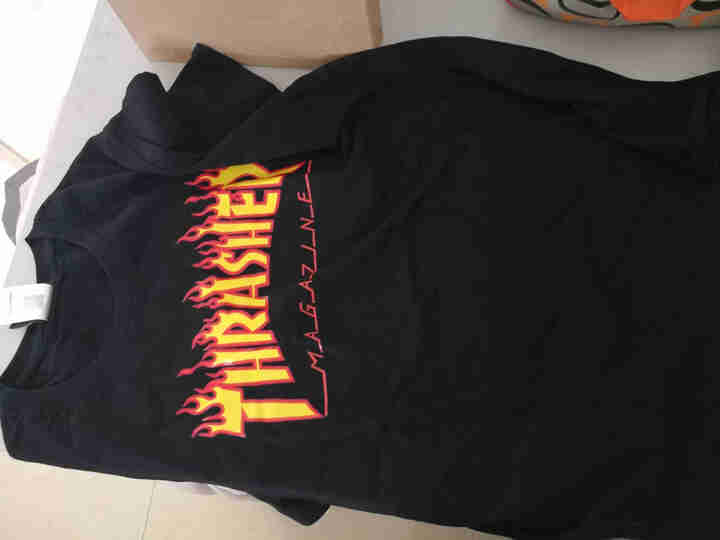 欧美潮牌thrasher Flame21夏季新款火焰短袖t恤男女款字母印花情侣宽松休闲半袖衫黑色xl适合体重165 0斤怎么样 好用吗 口碑 心得 评价 试用报告 京东试用平台