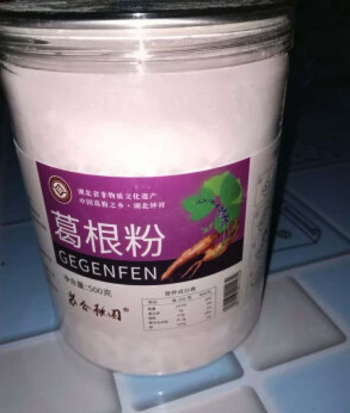 苏合秾园 葛根粉500g 出口级品质湖北特产野生纯正天然农家柴葛粉五谷杂粮营养早餐谷物粉禅食代餐粉 葛根粉500g/罐【出口品质】怎么样，好用吗，口碑，心得，评,第4张