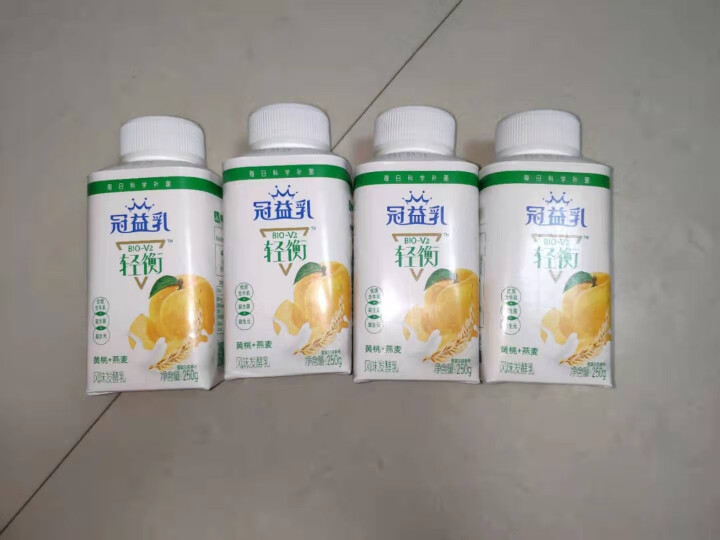 蒙牛冠益乳酸奶风味酸牛奶益生菌发酵乳儿童营养早餐奶250g*8盒 蒙牛冠益乳250g 黄桃燕麦味 2瓶怎么样，好用吗，口碑，心得，评价，试用报告,第2张