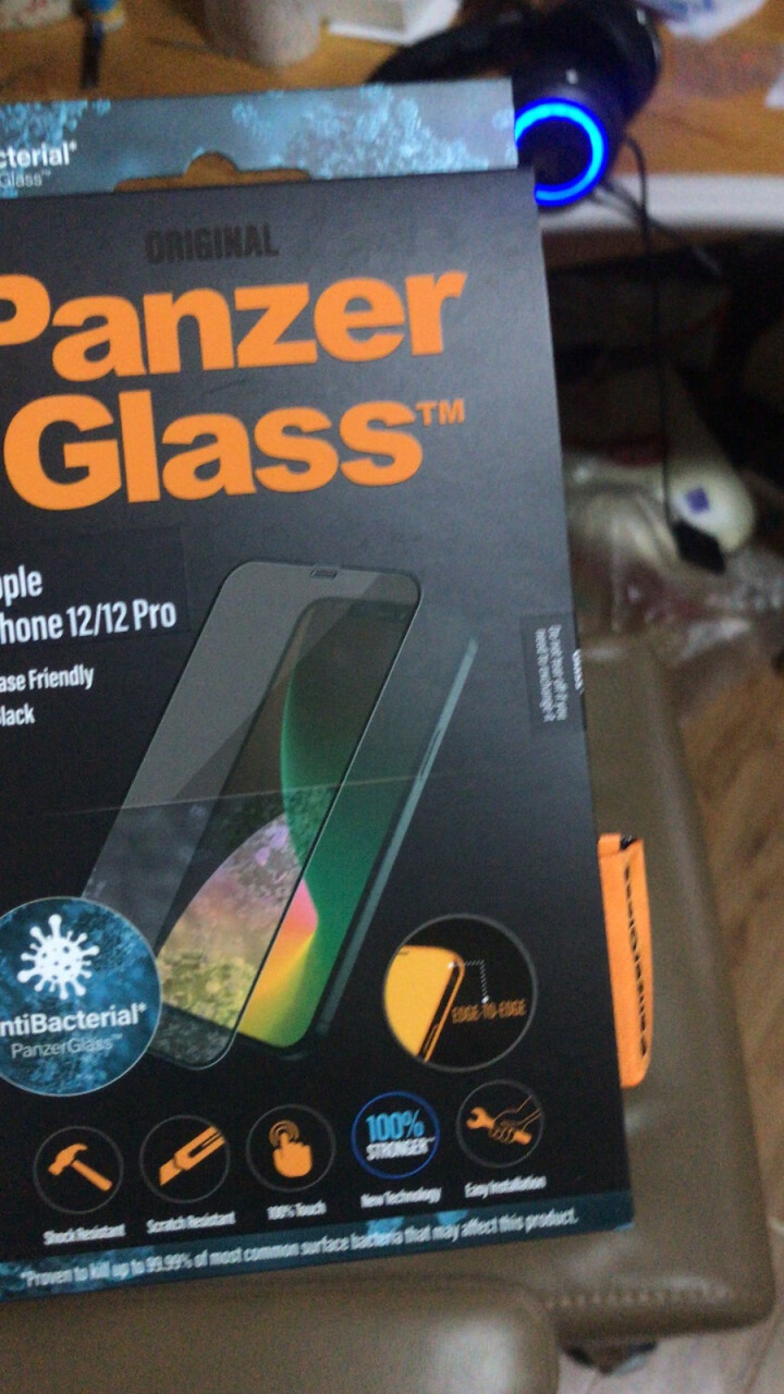 panzerglass适用苹果12系列抗菌防蓝光高清钢化膜12pro手机贴膜 苹果12/12pro【抗菌】钢化膜怎么样，好用吗，口碑，心得，评价，试用报告,第2张