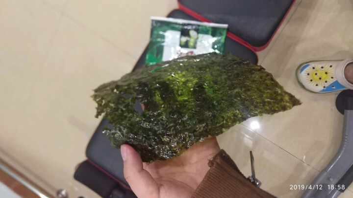 韩国进口 天晓海女海苔紫菜 儿童即食海苔脆片休闲零食大片装25g 竹盐味怎么样，好用吗，口碑，心得，评价，试用报告,第4张