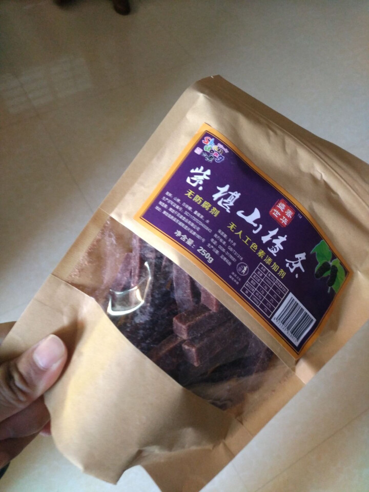 山楂条 办公休闲零食 蜜饯果干 山楂制品 250g*1袋 桑葚山楂条怎么样，好用吗，口碑，心得，评价，试用报告,第2张