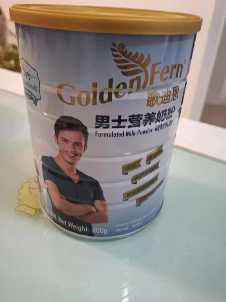 新西兰原装进口歌迪恩（Goldenfern） 全脂成人男士营养强化奶粉800g罐装 全脂成人男士营养强化奶粉怎么样，好用吗，口碑，心得，评价，试用报告,第2张