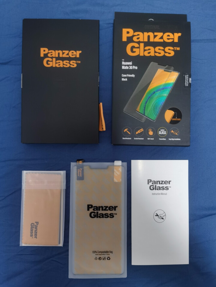 panzerglass适配华为P40/p30/mate30钢化膜华为p40pro钢化膜全屏覆盖手机膜 Mate20 Pro【装甲级防爆】高清*防指纹怎么样，好用,第4张