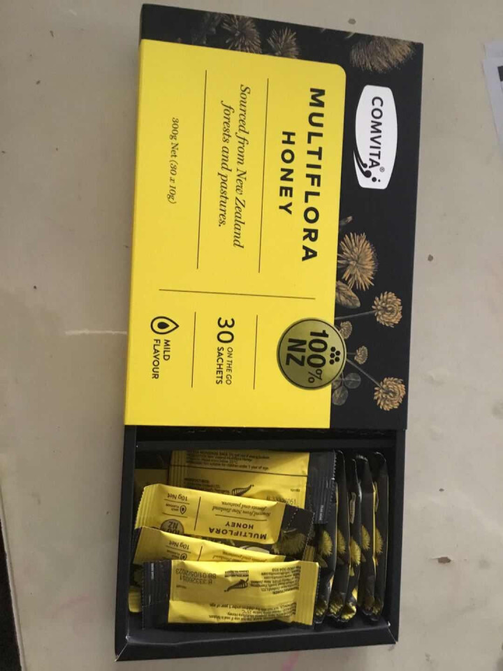 康维他（comvita）多花蜂蜜便携装 新西兰进口 便携蜂蜜 【10g*30条装】怎么样，好用吗，口碑，心得，评价，试用报告,第3张