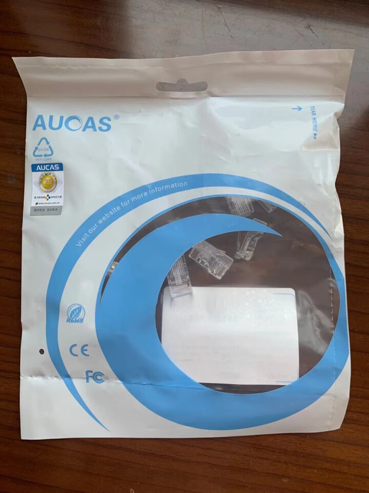 奥卡斯（AUCAS）水晶头六类超五类网线RJ45工程级网络水晶头Cat6类网线千兆电脑网线接头 六类【升级镀金版】 10个/袋怎么样，好用吗，口碑，心得，评价，,第3张