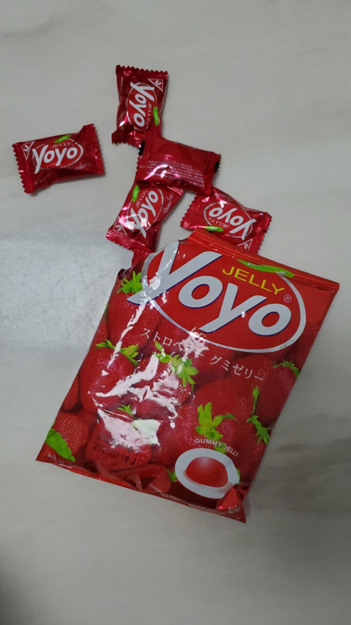 YOYO 泰国进口 水果味软糖 橡皮糖 圣诞节礼物儿童糖果零食 草莓味80g怎么样，好用吗，口碑，心得，评价，试用报告,第3张