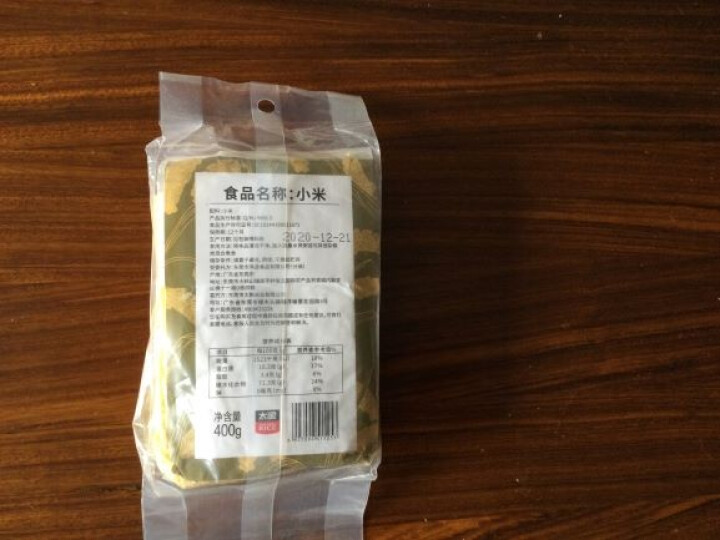 太粮 小米（小米粥 粥米伴侣 大米搭档）400g 杂粮怎么样，好用吗，口碑，心得，评价，试用报告,第3张