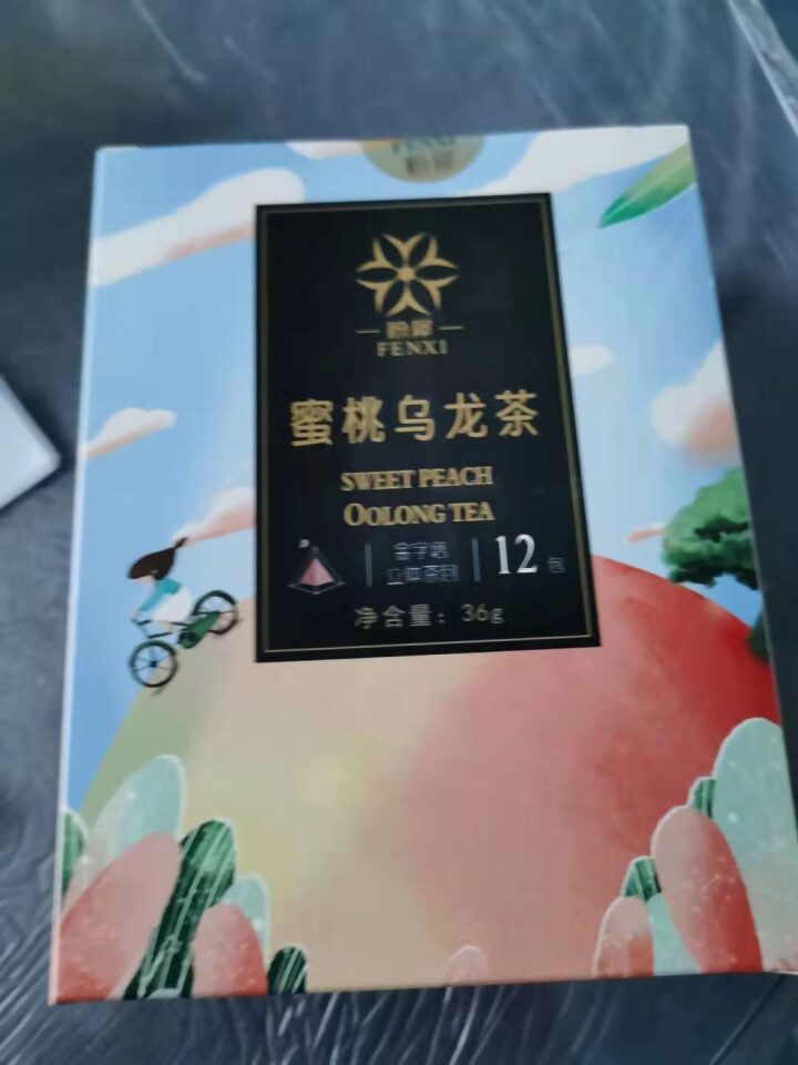 粉犀 蜜桃乌龙茶包 组合蜜桃白桃乌龙茶水果茶包三角包桂花茉莉花乌龙茶茶颜泡水喝的悦色果粒茶包量贩装 蜜桃乌龙茶【1盒装】怎么样，好用吗，口碑，心得，评价，试用报,第2张