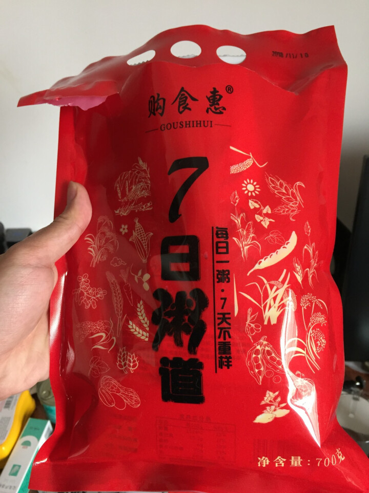 购食惠 7日粥道 五谷杂粮 粥米 7种700g（粥米 粗粮 组合 杂粮 八宝粥原料）怎么样，好用吗，口碑，心得，评价，试用报告,第2张