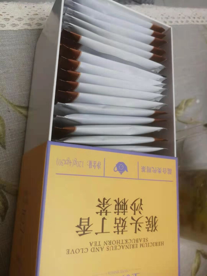 玉叶金花猴头菇丁香沙棘茶叶养非调理红茶肠胃男士胀气女士去口暖臭胃养生组合茶花茶【4g*30小包】 单品体验装（4g*30包/盒）怎么样，好用吗，口碑，心得，评价,第3张