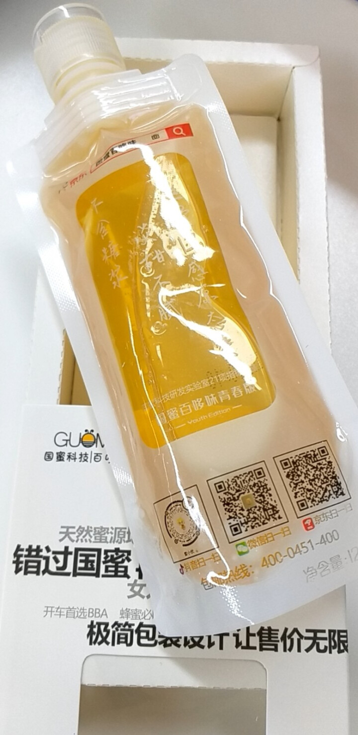 国蜜百哆味 椴树蜂蜜 孕妇儿童蜂蜜无添加天然成熟纯蜂蜜 冲饮果汁柚子茶饮料 办公户外独立便携包 蜂蜜怎么样，好用吗，口碑，心得，评价，试用报告,第3张