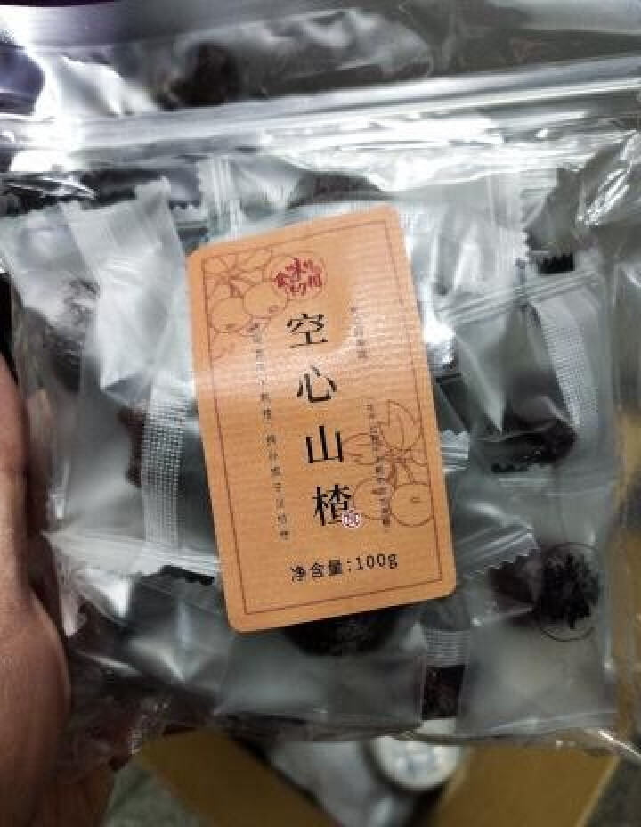 食味的初相 不加蔗糖的空心山楂兴隆原果山楂蜜饯果脯休闲零食解 空心山楂100g【无白砂糖】怎么样，好用吗，口碑，心得，评价，试用报告,第3张