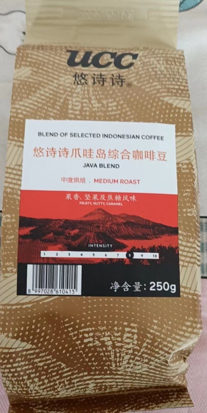 UCC悠诗诗 咖啡豆印度尼西亚原产250g 爪哇岛综合咖啡豆怎么样，好用吗，口碑，心得，评价，试用报告,第4张