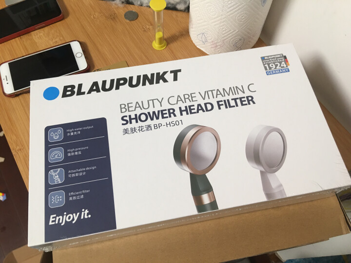 蓝宝（Blaupunkt）美肤花洒 喷头增压净水淋浴过滤器 洗澡沐浴美容软水 香薰手持增压花洒 琉璃绿怎么样，好用吗，口碑，心得，评价，试用报告,第2张