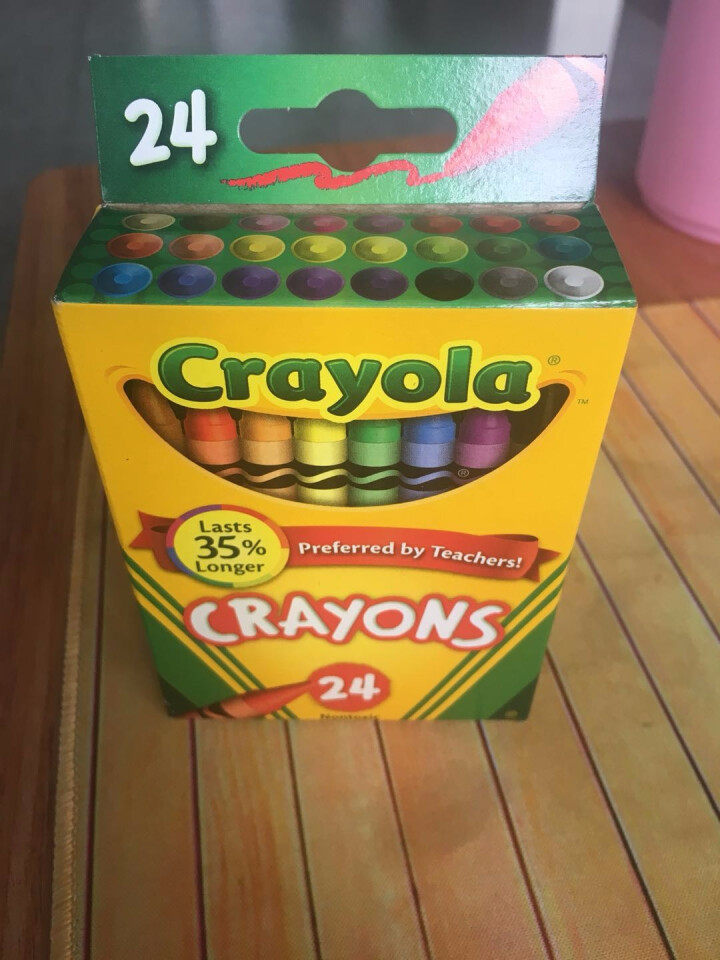 美国绘儿乐Crayola 儿童绘画 画笔工具 彩色蜡笔套装 学生绘画练习 24色标准蜡笔52,第2张