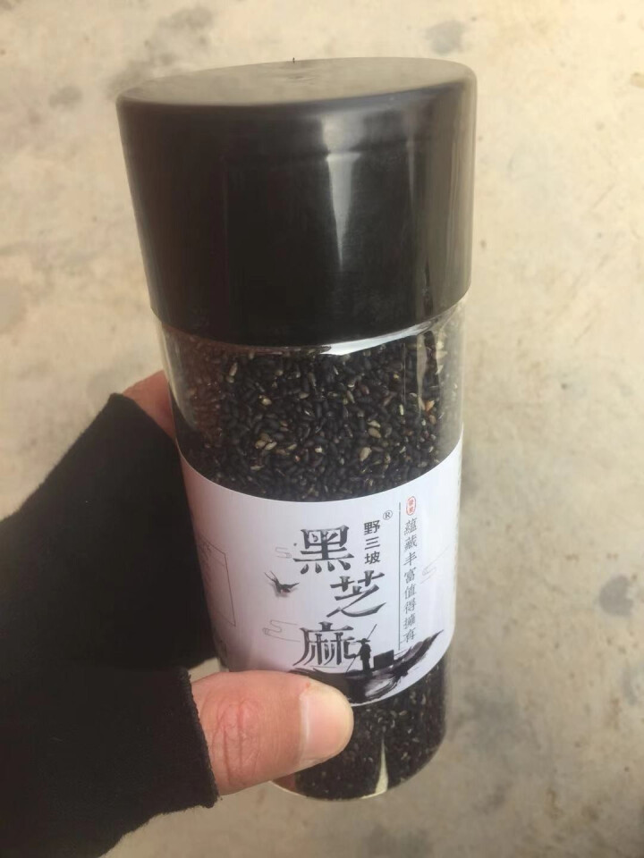 野三坡 熟黑芝麻 无染色 五谷杂粮 黑芝麻200g/瓶怎么样，好用吗，口碑，心得，评价，试用报告,第3张