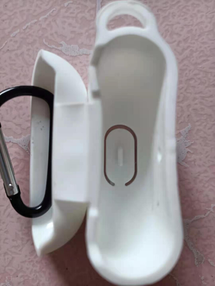 海尼锐 苹果耳机硅胶保护套AirPods Pro硅胶套超薄微磨砂防滑防摔壳带挂钩硅胶收纳盒 磨砂白【常规厚款带金属挂钩】怎么样，好用吗，口碑，心得，评价，试用报,第3张