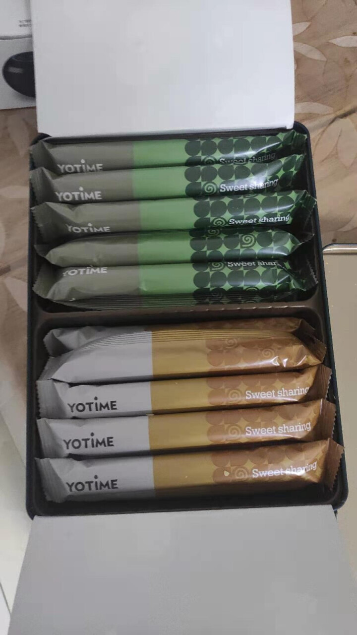 YOTIME 蛋卷礼盒饼干零食小吃 抹茶可可鸡蛋卷酥蛋黄卷 休闲食品下午茶点心零食大礼包 苏酥蛋卷礼盒（原味+抹茶）怎么样，好用吗，口碑，心得，评价，试用报告,第2张