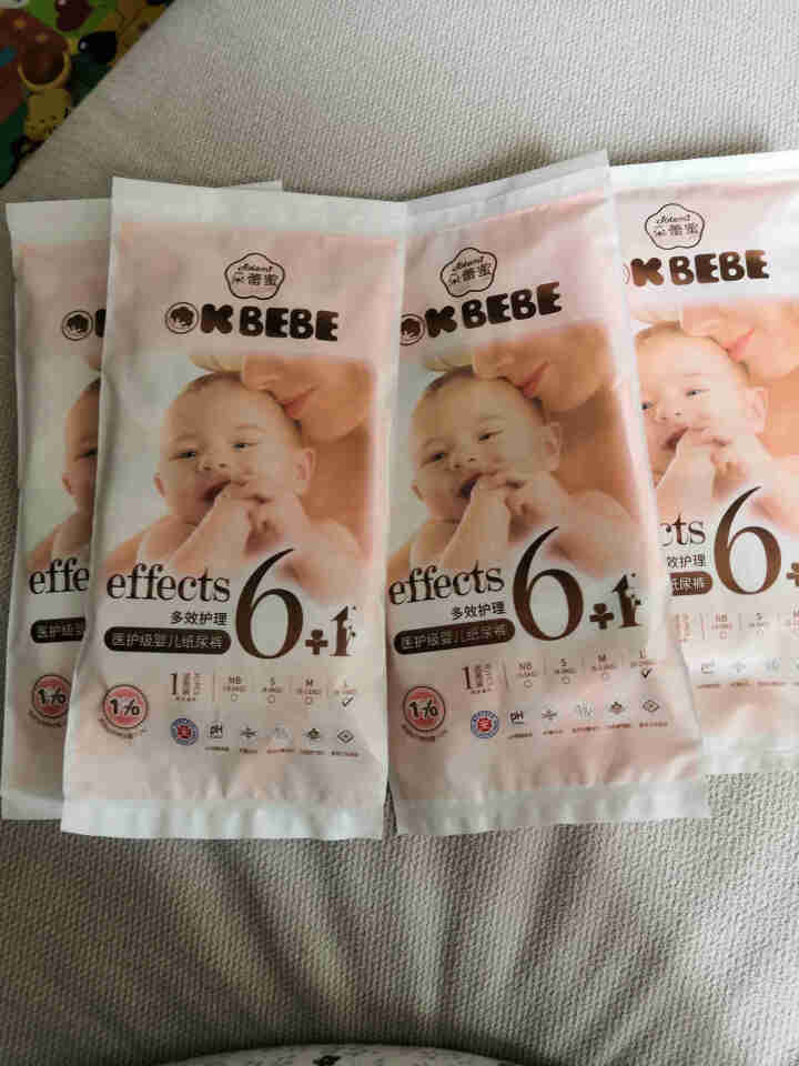 OKBEBE（洁柔）okbebe多效护理婴儿纸尿裤尿不湿 多效护理纸尿裤试用装L1*4包装怎么样，好用吗，口碑，心得，评价，试用报告,第2张