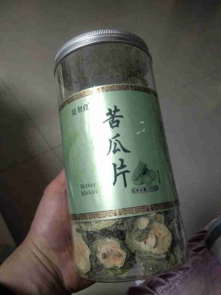 花初良 苦瓜片茶125g/两罐 苦瓜干花茶 原味苦瓜片无糖花草茶叶可搭荷叶茶胎菊玫瑰花怎么样，好用吗，口碑，心得，评价，试用报告,第3张