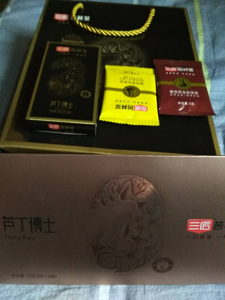 三匠黑苦荞芦丁博士170g 5克*34小袋 金字塔特色包装送礼自用怎么样，好用吗，口碑，心得，评价，试用报告,第3张