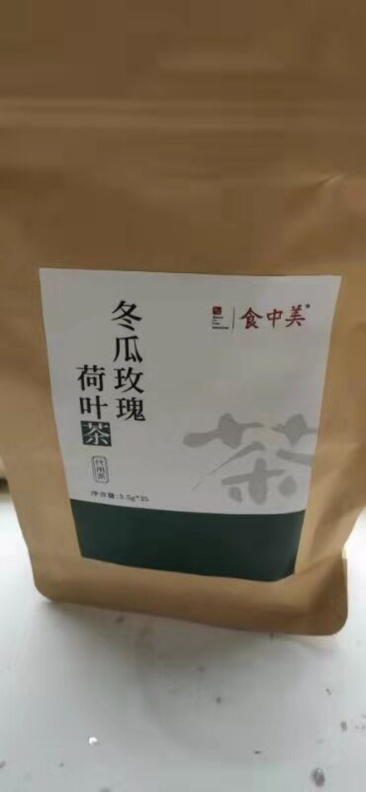 食中美冬瓜荷叶茶减肚子花草茶养生茶玫瑰花茶决明子大麦陈皮绿茶花茶组合茶包 冬瓜茶 花茶 35包1袋怎么样，好用吗，口碑，心得，评价，试用报告,第4张