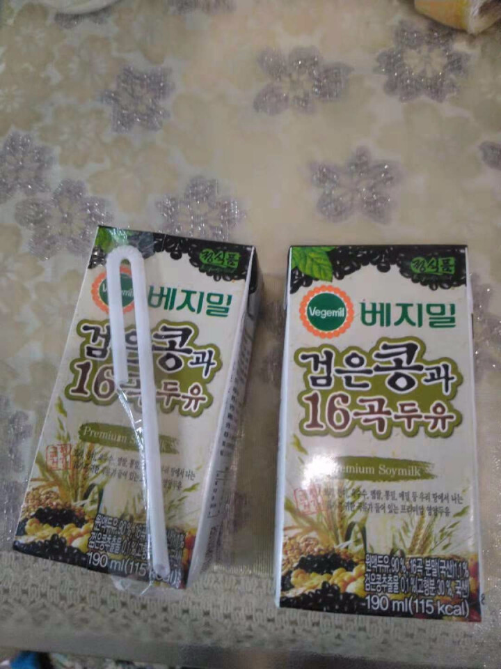 韩国进口 倍吉美尔16谷物黑豆豆奶营养豆乳 190ml*2（体验装）怎么样，好用吗，口碑，心得，评价，试用报告,第4张