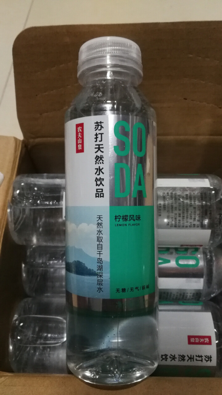 农夫山泉苏打天然水饮品白桃风味/柠檬风味农夫山泉苏打水饮料410ml*15瓶整箱装 柠檬风味410ml*15瓶怎么样，好用吗，口碑，心得，评价，试用报告,第3张