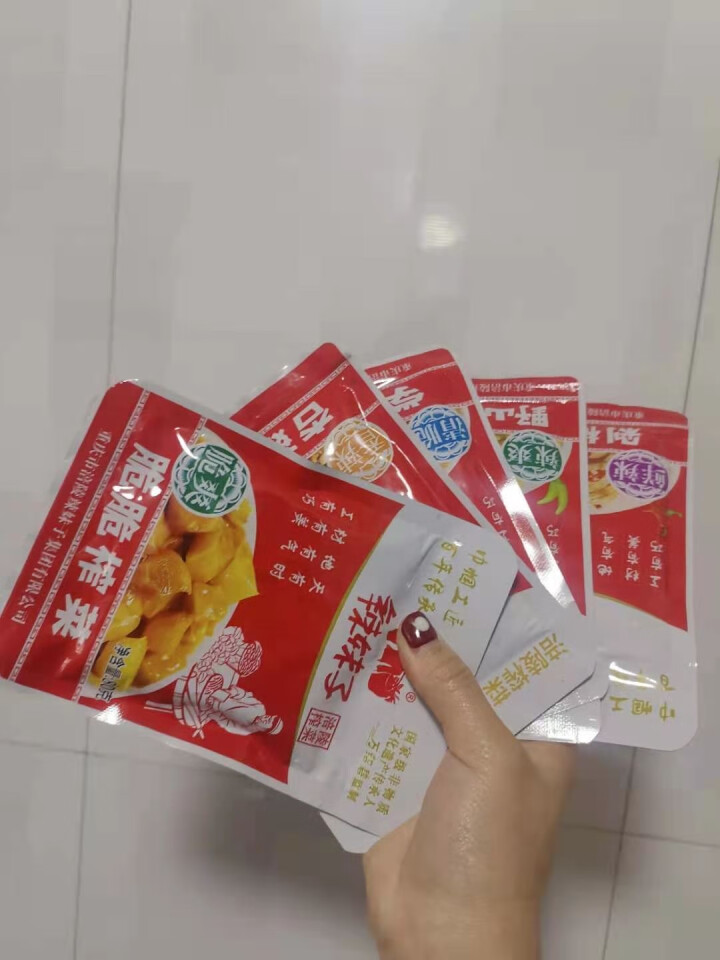 重庆涪陵辣妹子榨菜涪陵脆爽咸菜丝80g*5包开味佐餐下饭菜 80g混合口味5袋怎么样，好用吗，口碑，心得，评价，试用报告,第4张