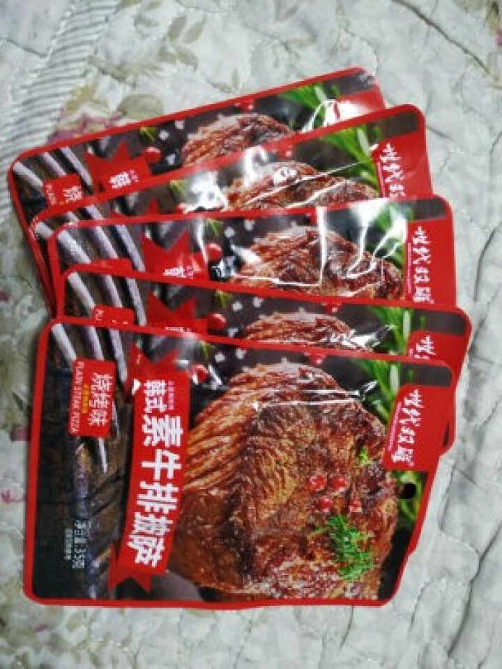 素肉大牛排烧烤黑椒素食牛排香辣素牛肉豆卷网红小吃休闲零食 烧烤味 体验试吃装,第2张