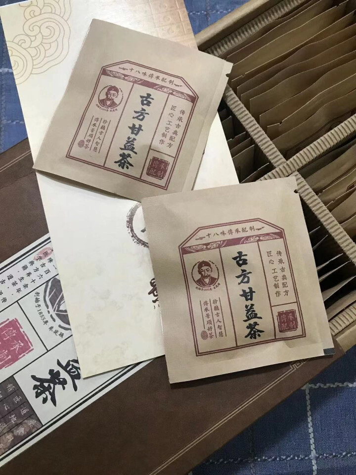 菊花决明子枸杞菊苣蒲公英茶牛蒡根金银花桂花茶泡水茶叶包去熬夜组合养生花草茶男士女士养生茶包火脂肪肝 (古方甘益茶)买一贈一 总两盒怎么样，好用吗，口碑，心得，评,第3张