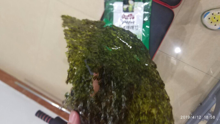 韩国进口 天晓海女海苔紫菜 儿童即食海苔脆片休闲零食大片装25g 竹盐味怎么样，好用吗，口碑，心得，评价，试用报告,第3张