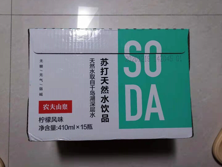 农夫山泉苏打天然水饮品白桃风味/柠檬风味农夫山泉苏打水饮料410ml*15瓶整箱装 柠檬风味410ml*15瓶怎么样，好用吗，口碑，心得，评价，试用报告,第2张