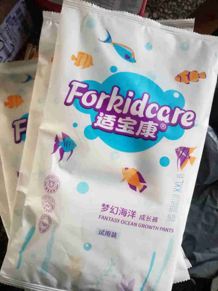 适宝康·Forkidcare 梦幻海洋成长裤便携装XXL码（四片）适合15,第4张