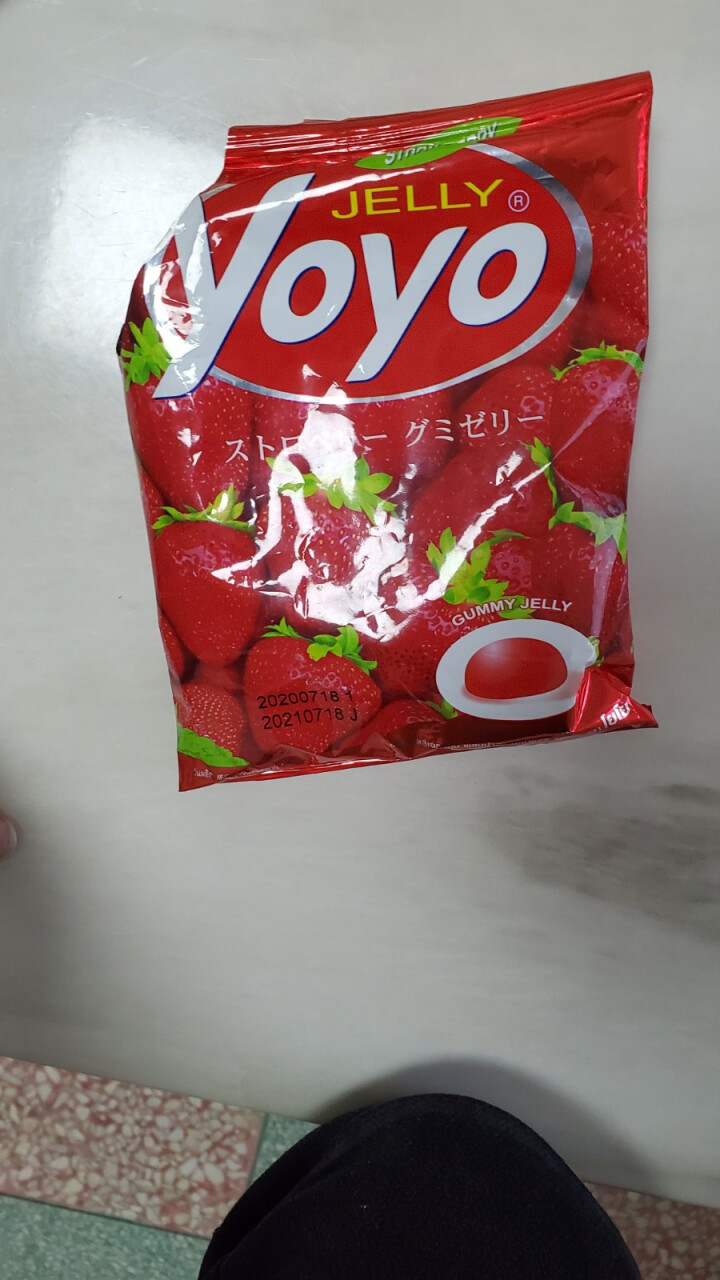 YOYO 泰国进口 水果味软糖 橡皮糖 圣诞节礼物儿童糖果零食 草莓味80g怎么样，好用吗，口碑，心得，评价，试用报告,第4张