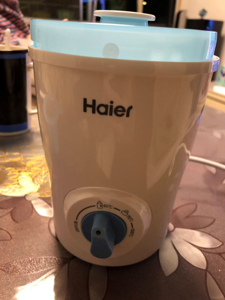 海尔（Haier） 婴儿奶瓶消毒器恒温暖奶器多功能加热暖奶器食物加热器温奶器三合一HBW,第2张