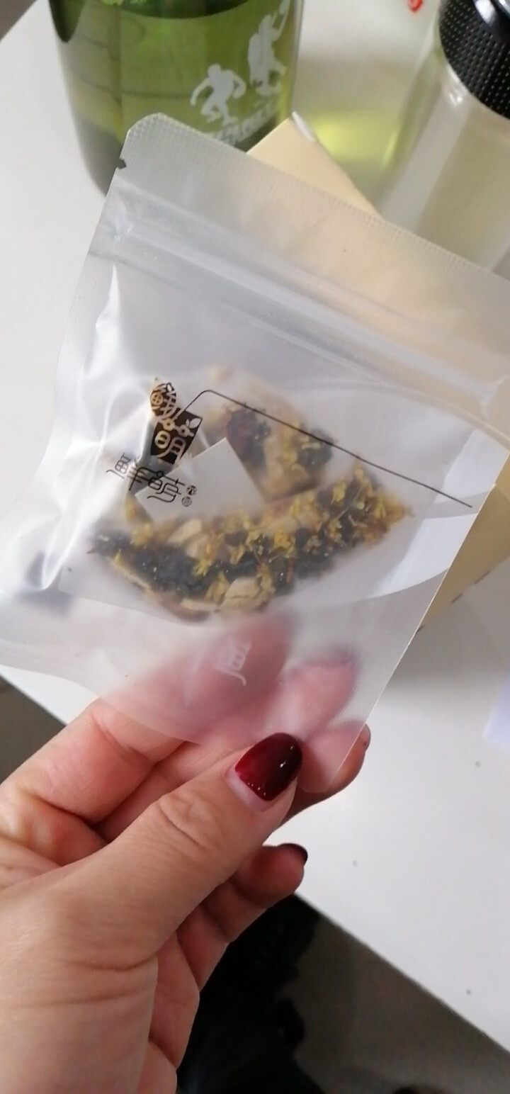 鲜萌花草茶 星恋桂花乌龙花茶 花草茶独立三角茶包 安溪铁观音桂花浓香组合茶 冷泡茶包养生茶12袋/盒怎么样，好用吗，口碑，心得，评价，试用报告,第5张