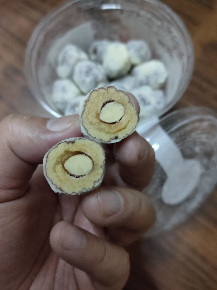 【爱上零食屋】网红奶枣杏仁巴旦木夹心枣奶酪奶芙记炒货枣有杏心 夹心奶枣250g（含巴旦木）怎么样，好用吗，口碑，心得，评价，试用报告,第4张