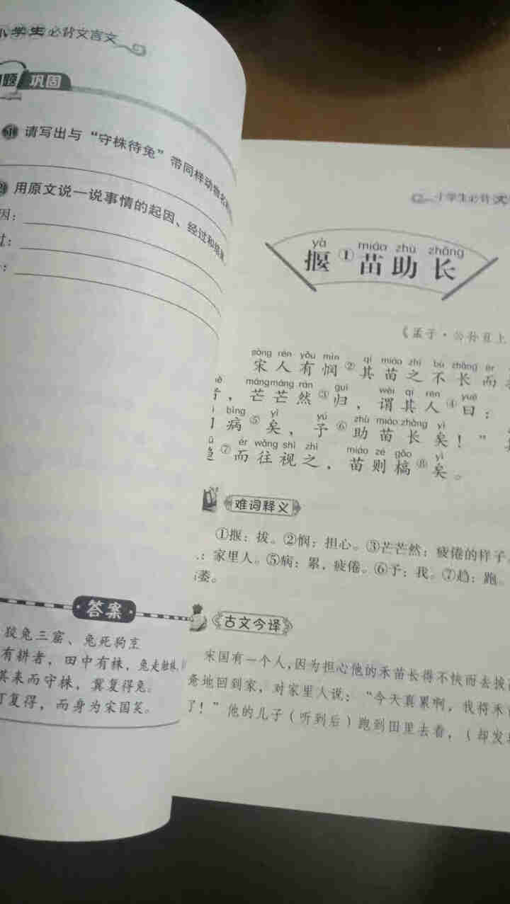 全2册 小学生必背古诗词75+80首+文言文通用版 教材同步全解阅读与训练语文课程标准1,第4张